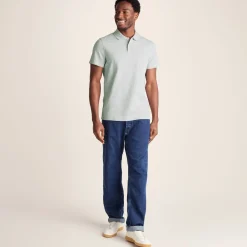 Zaden Mens Polo Shirt - Light Grey Marl