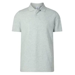 Zaden Mens Polo Shirt - Light Grey Marl